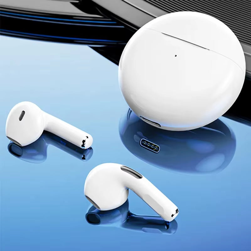 TWS Pro6 Wireless Bluetooth Headset Noise Cancelling Earbuds with Mic Sports Wireless Headphones Bluetooth Earphones