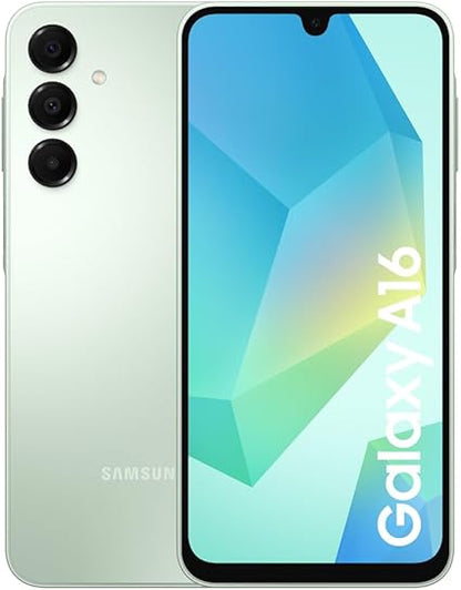 Samsung Galaxy A16 4G/5G Android Smartphone, Super Amoled 6.7" Screen, Multiple Cameras, 128GB Storage, Blue Black, 3 Year Manufacturer Extended Warranty (UK Version)