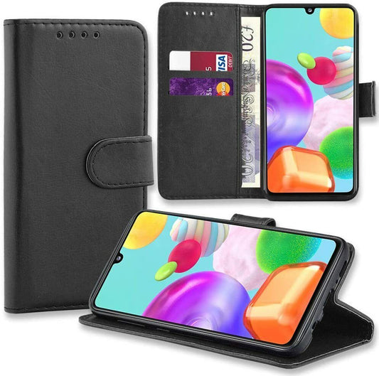 For Samsung Galaxy A41 Phone Case Leather Flip Shockproof Wallet Book Cover