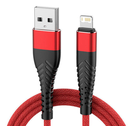 Heavyduty Braided Long USB Fast Charger Cable Lead for Iphone 14 13 12 11 X 7 8