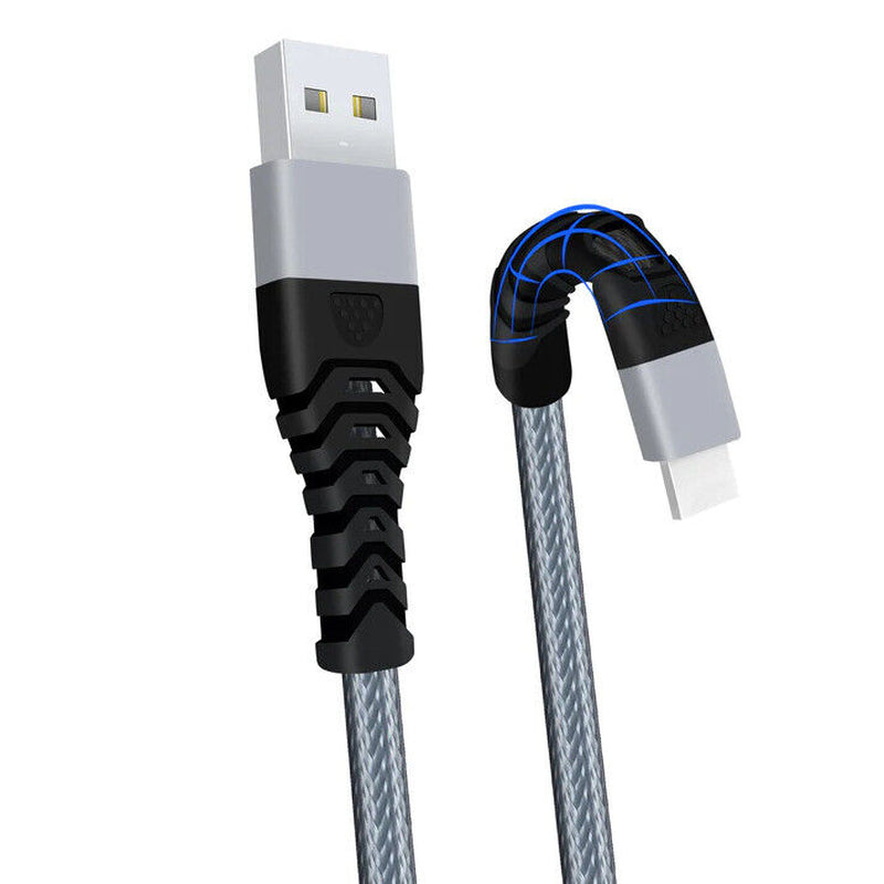 Heavyduty Braided Long USB Fast Charger Cable Lead for Iphone 14 13 12 11 X 7 8