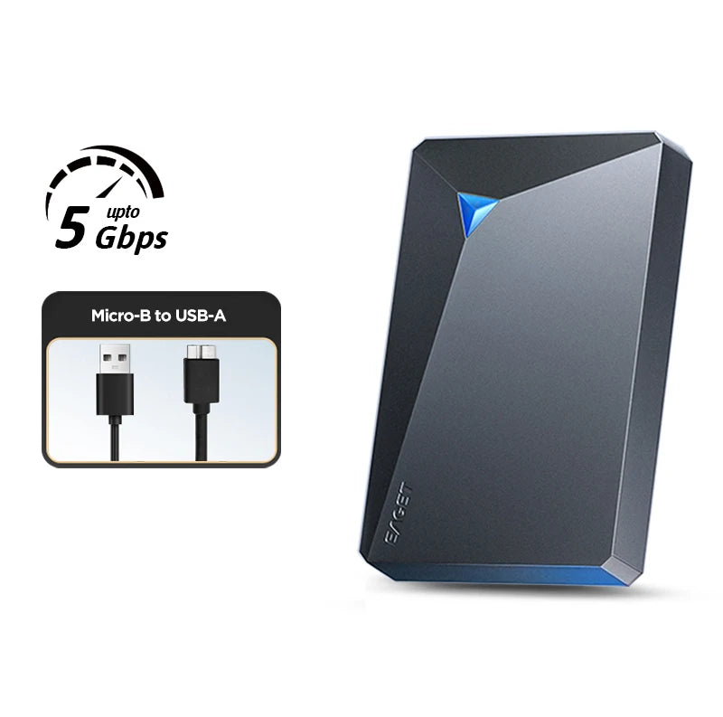 Portable External Hard Drive 1TB 5TB HDD 2.5 Inch 5Gbps External Hard Disk Memory Compatible for PC Mac Desktop Macbook