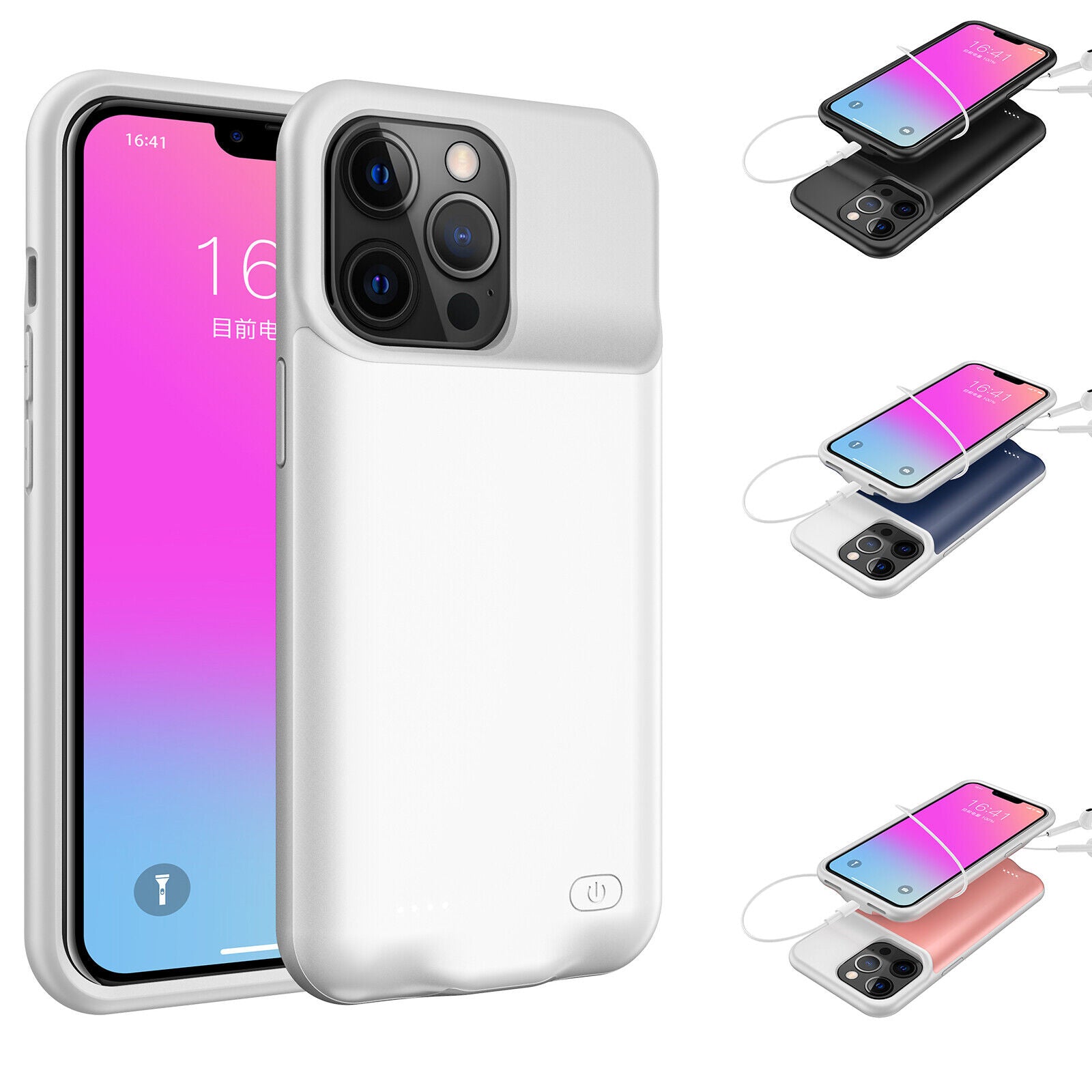 Battery Charger Case for Iphone 11 12 13 14 Pro Max 13 Pro Mini Power Bank Cover