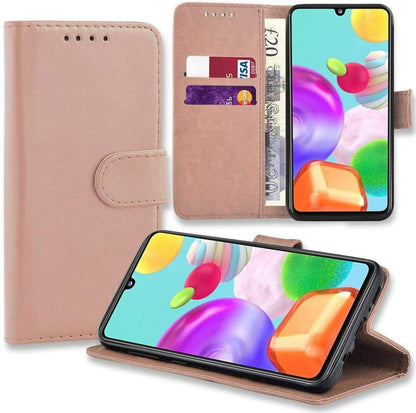 For Samsung Galaxy A41 Phone Case Leather Flip Shockproof Wallet Book Cover