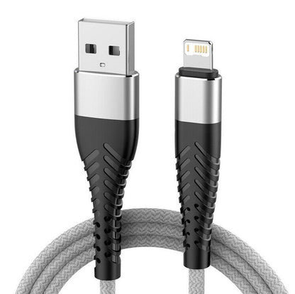 Heavyduty Braided Long USB Fast Charger Cable Lead for Iphone 14 13 12 11 X 7 8