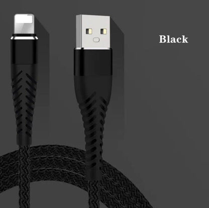 Heavyduty Braided Long USB Fast Charger Cable Lead for Iphone 14 13 12 11 X 7 8