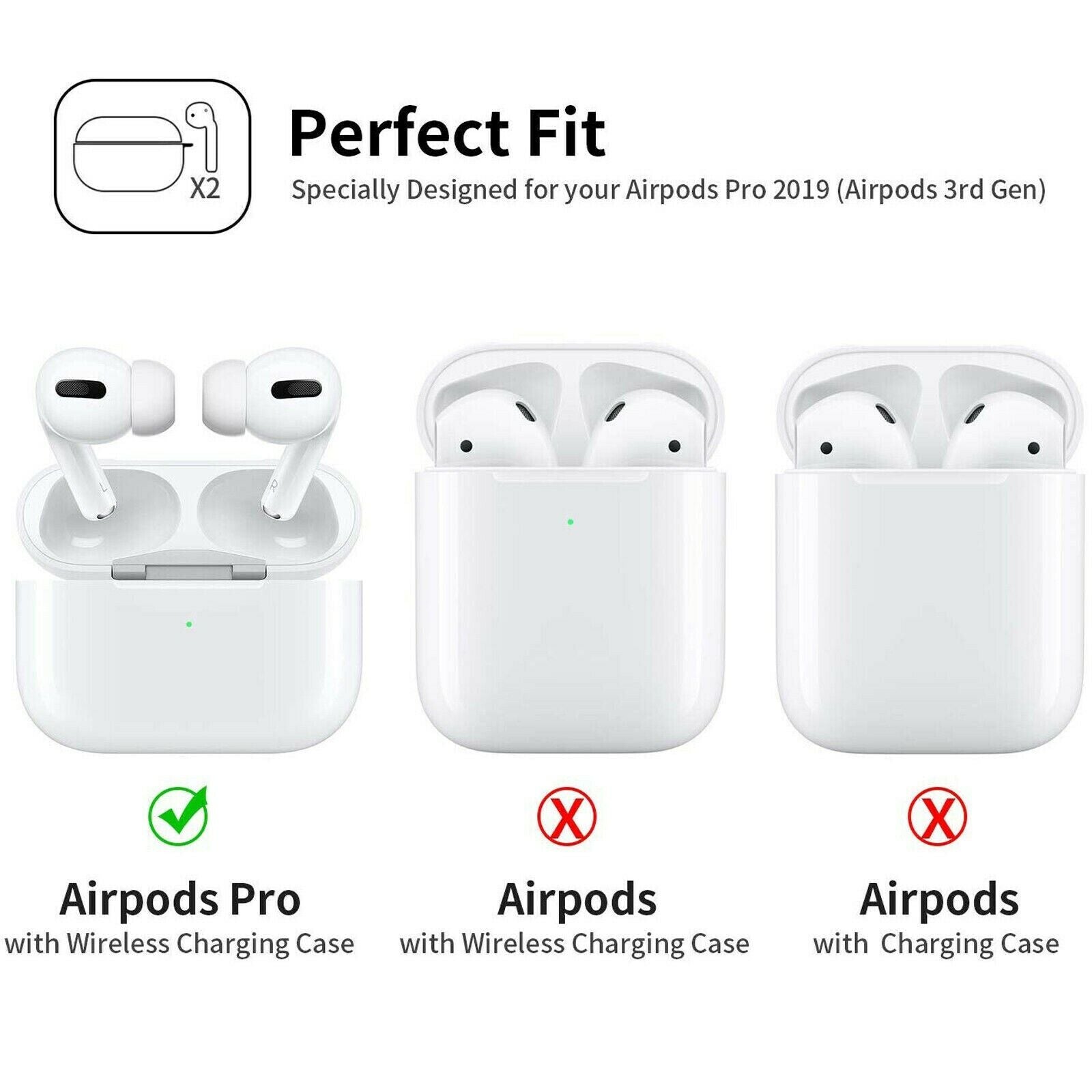 For Apple Airpods Pro Case Silicone Protective Cover for Earphones Free Postage