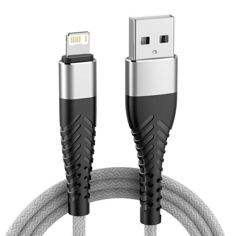 Heavyduty Braided Long USB Fast Charger Cable Lead for Iphone 14 13 12 11 X 7 8