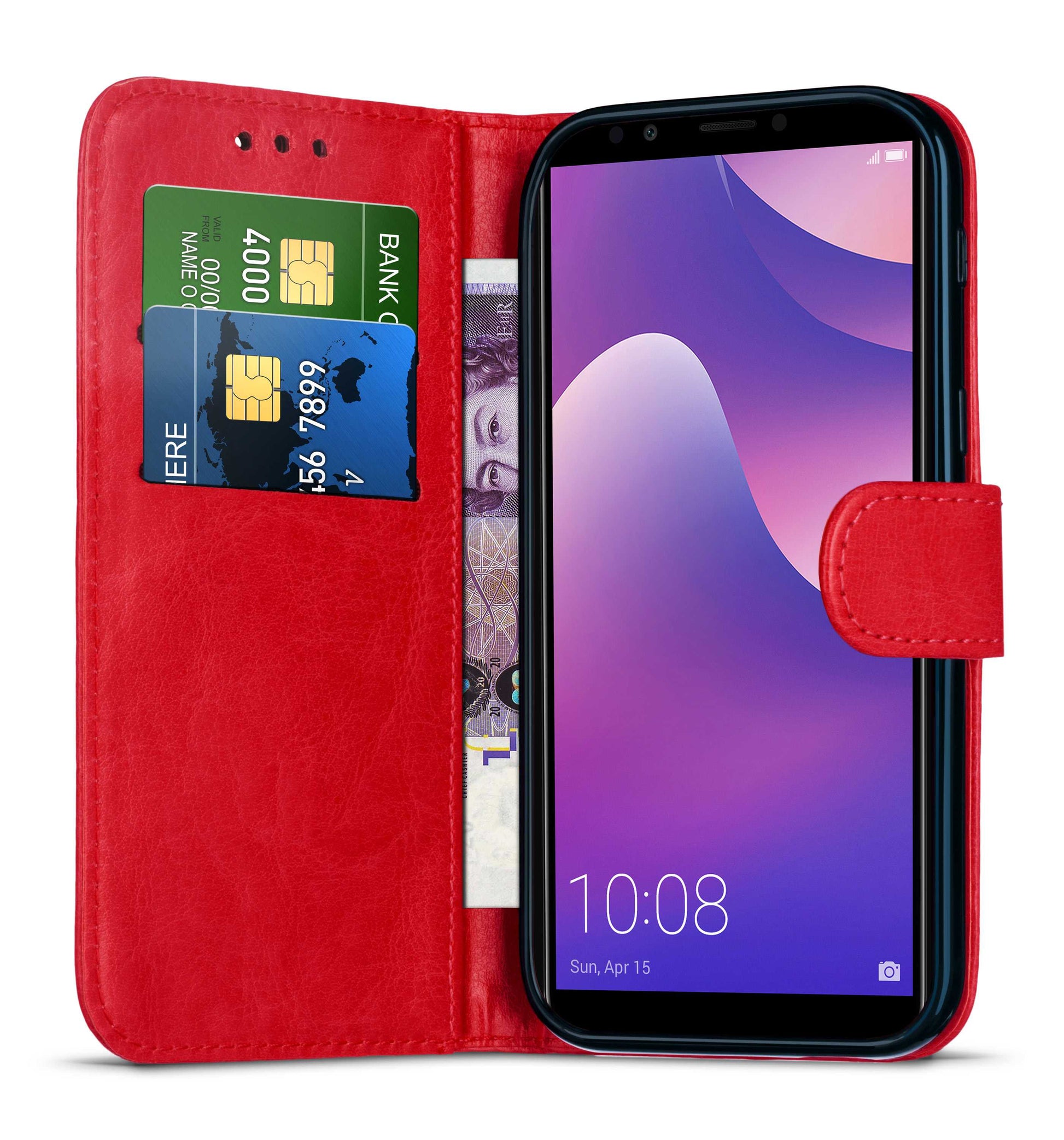 Wallet Case Card Slot Cover for Samsung Galaxy A80 Phone Case PU Leather